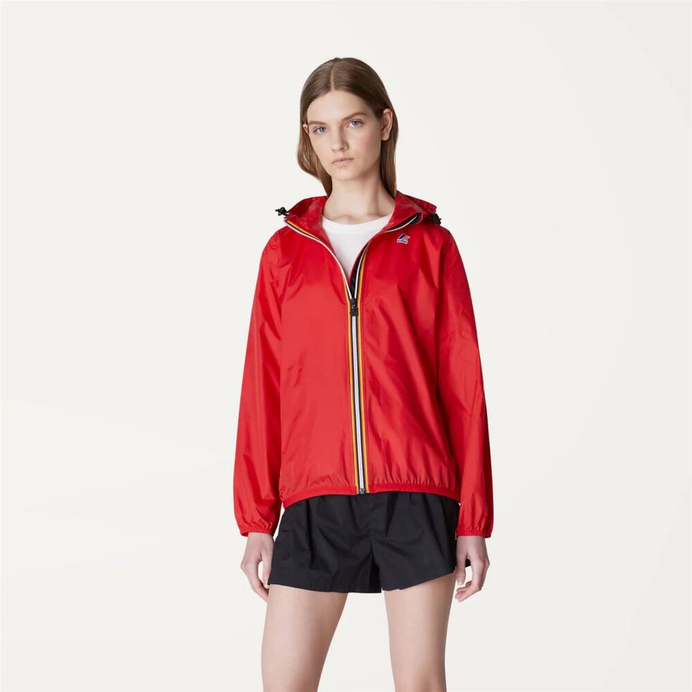 K-WAY Le Vrai 3.0 Claude Packable Full Zip Windbreaker & Rain Jacket, Size XS